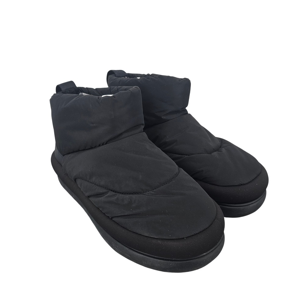 UGG CLASSIC MAXI MINI BLACK SLIP‎ ON PUFF ANKLE BOOTS SIZE US 10 WOMEN